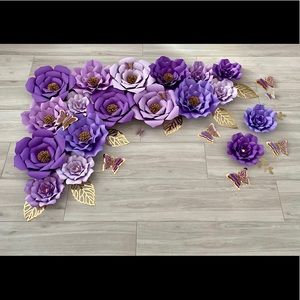 Paper Flower Wall Decor & Backdrop